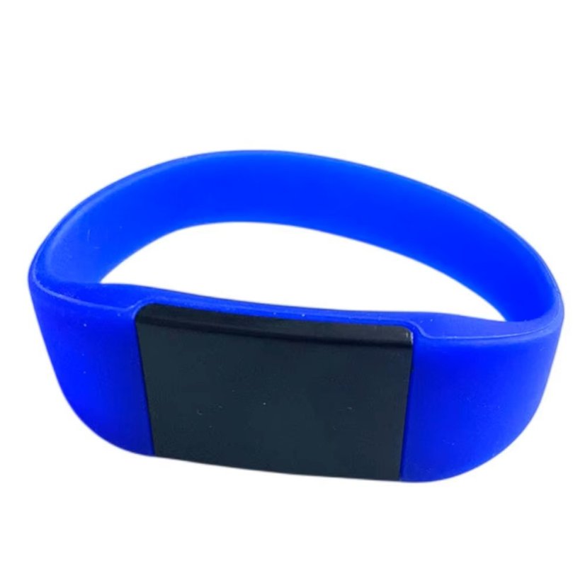 CX02155 T5577 125kHz RFID Silikonový Náramek s Přepisovatelným ID - Barva: Modrá