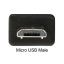 Micro USB 2.0 Extension Cable F - M, 3A, 20cm