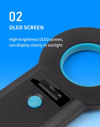W90B FDX-B čtečka čipů pro zvířata s bezdrátovým USB