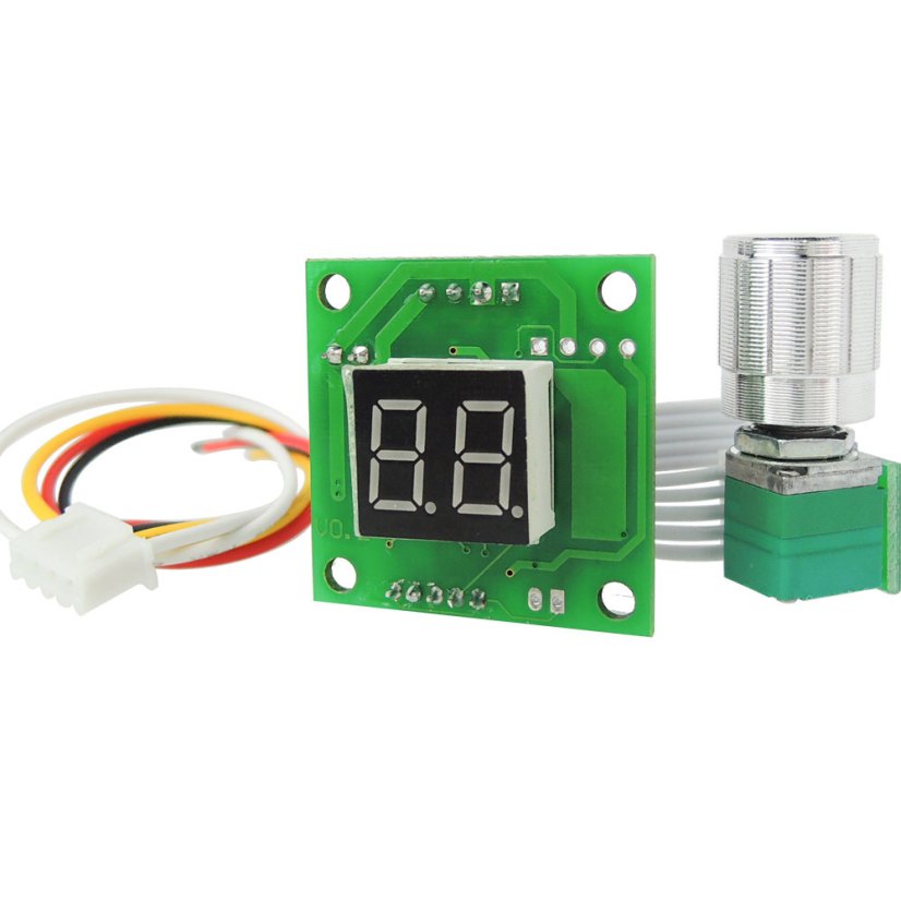 Regulátor otáček PWM DC 6V-28V 2A pro stejnosměrné motory