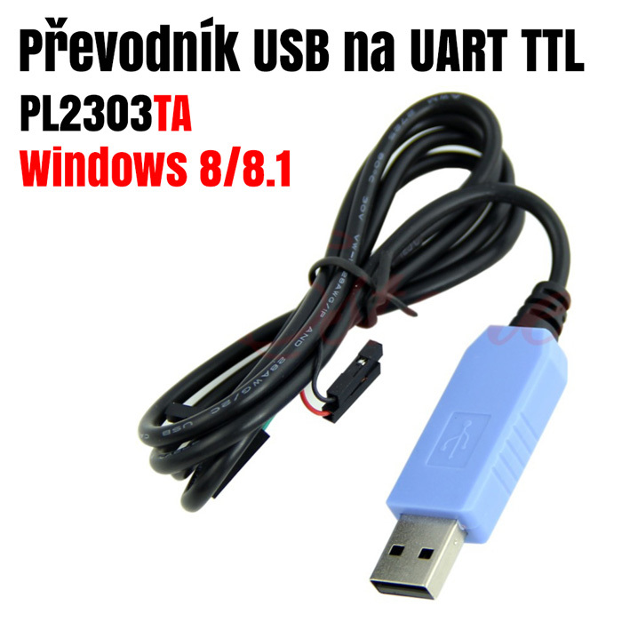 USB to TTL UART Converter with PL2303TA Chip and 0.8m Cable