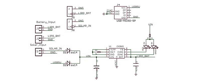 Miniature solar charging module for lithium batteries