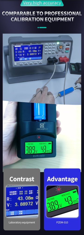 PZEM-010 Peacefair 18650 Internal Resistance Tester