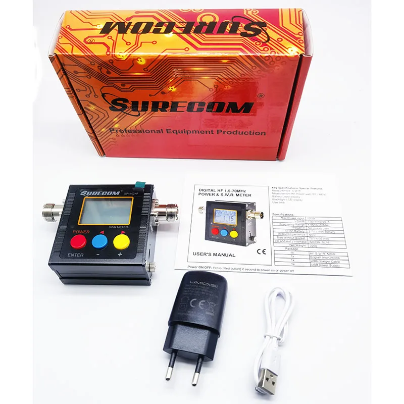 SW-102 Digital VSWR Power Meter 125-525MHz