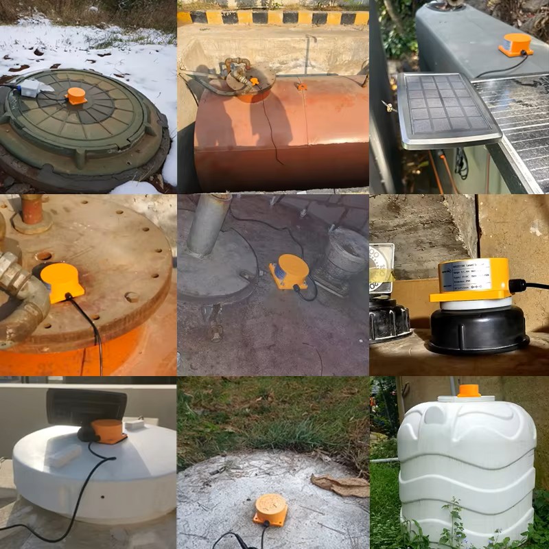 ME201R Ultrasonic Liquid Level Sensor with LED and Temperature Indicator