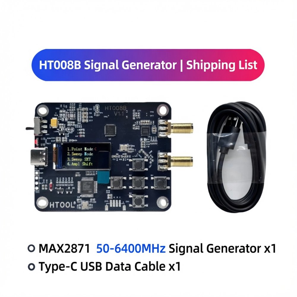 HT008B Dual Channel RF Signal Generator 50MHz-6.4GHz