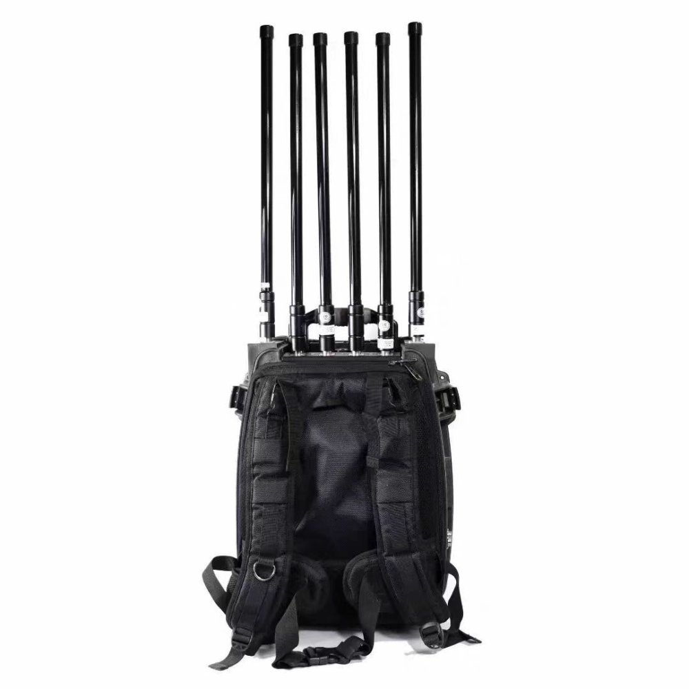 Powerful Backpack Drone Jammer, 3-8 Bands, 400W, 500m Range