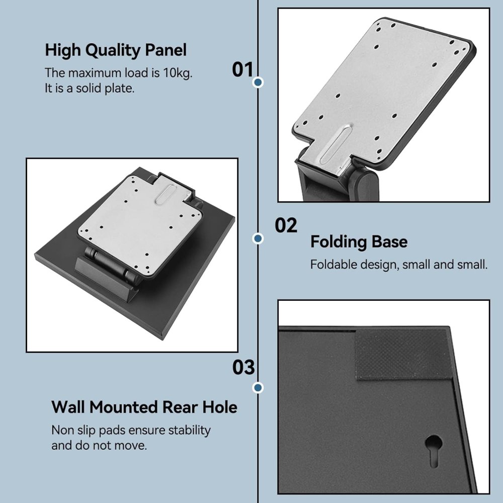 Adjustable Foldable Monitor Stand 10-24″ VESA 75×75 / 100×100