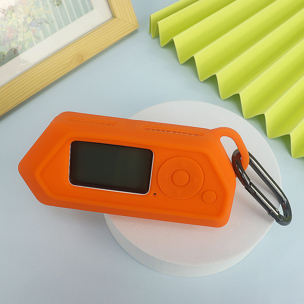 Flipper Zero Silicone Case Black Orange – Full Cover + Carabiner