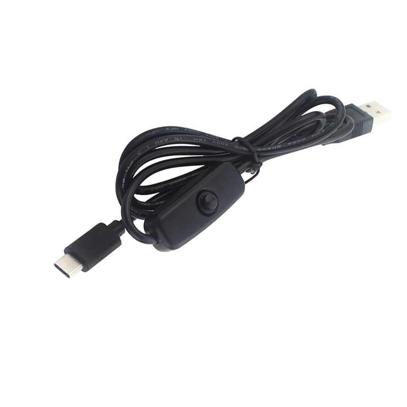 Nabíjecí kabel USB 2.0 Type-A samec > USB 2.0 Micro-B samec s vypínačem