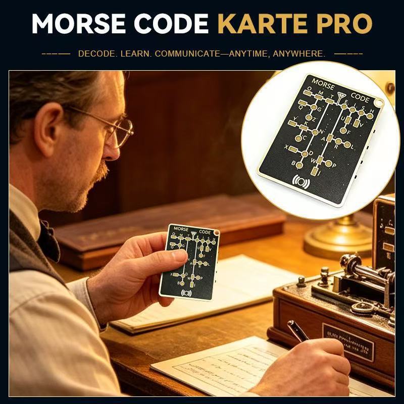 Morse Code Trainer Card Pro LED Edition