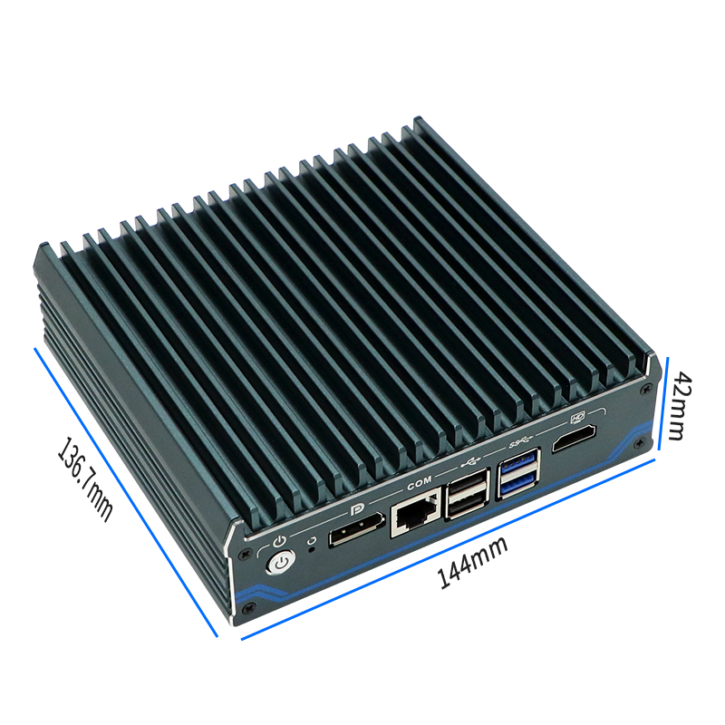 N1241 Industrial Mini PC Barebone Fanless N100