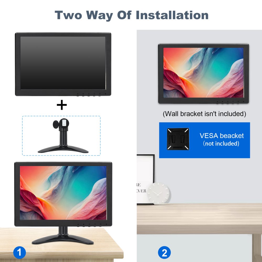 10.1" IPS Monitor OHM-1010E HDMI VGA BNC USB 1280×800