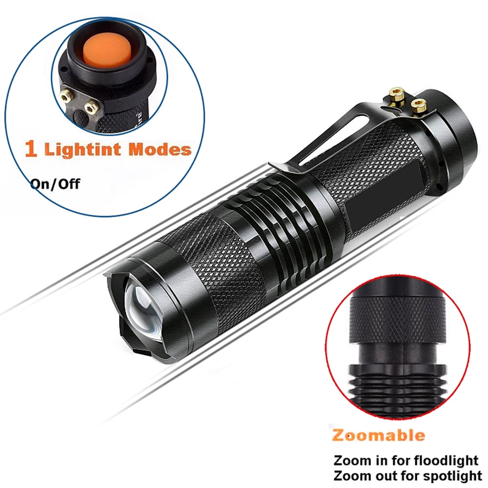 CFS124 5W UV výkonná svítilna, zoomovatelná