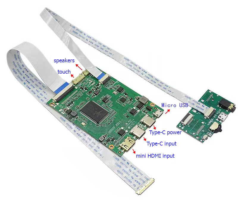 RTD2556_TYPEC deska pro eDP 30pin FHD displeje, podpora mobilních telefonů 