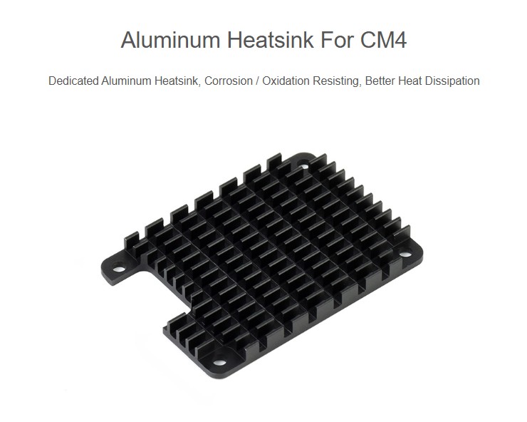 CM4-HEATSINK - hliníkový chladič pre Raspberry Pi Compute Module 4 CM4