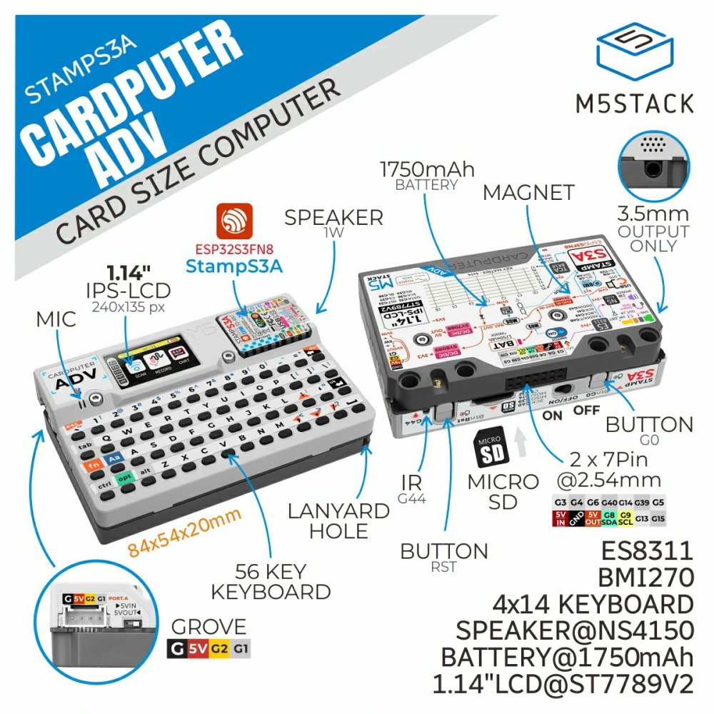 M5Stack Cardputer Adv ESP32-S3