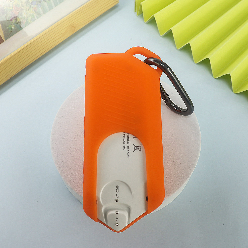Flipper Zero Silicone Case Black Orange – Full Cover + Carabiner