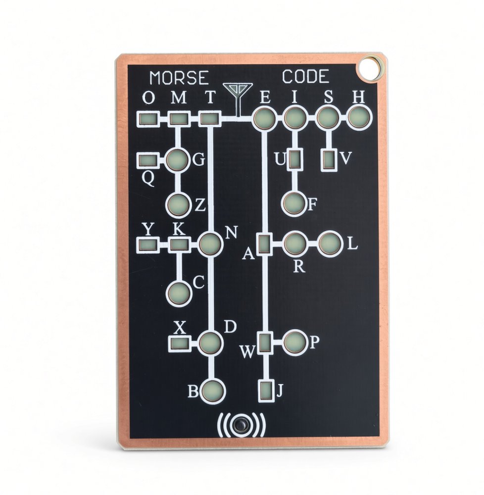 Morse Code Trainer Card Pro LED Edition