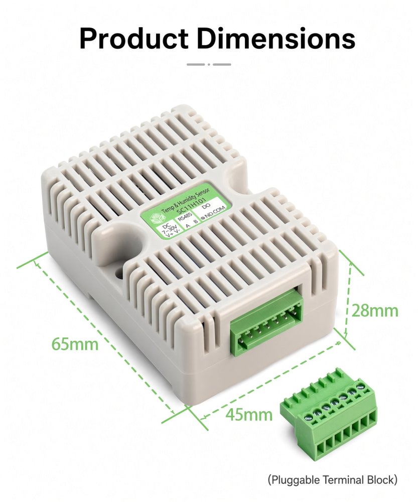 Temperature and Humidity Sensor RS485