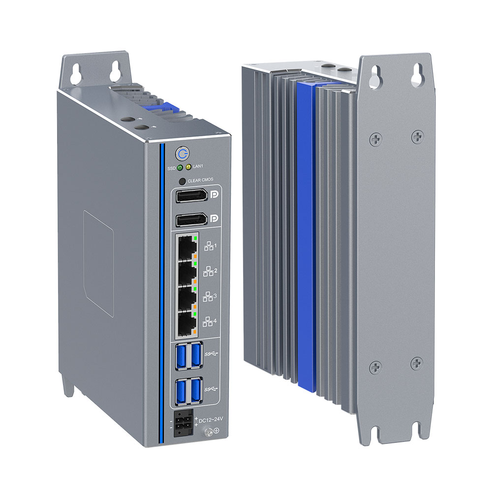 IEXP-512 Industrial PC, Quad LAN, Fanless