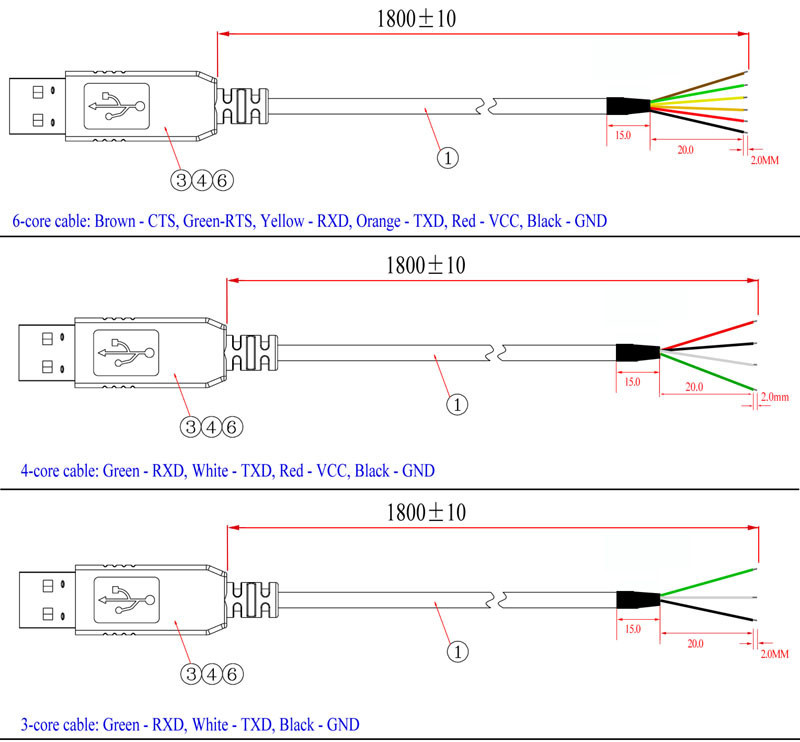 USB do RS232 serial interface kabel originální