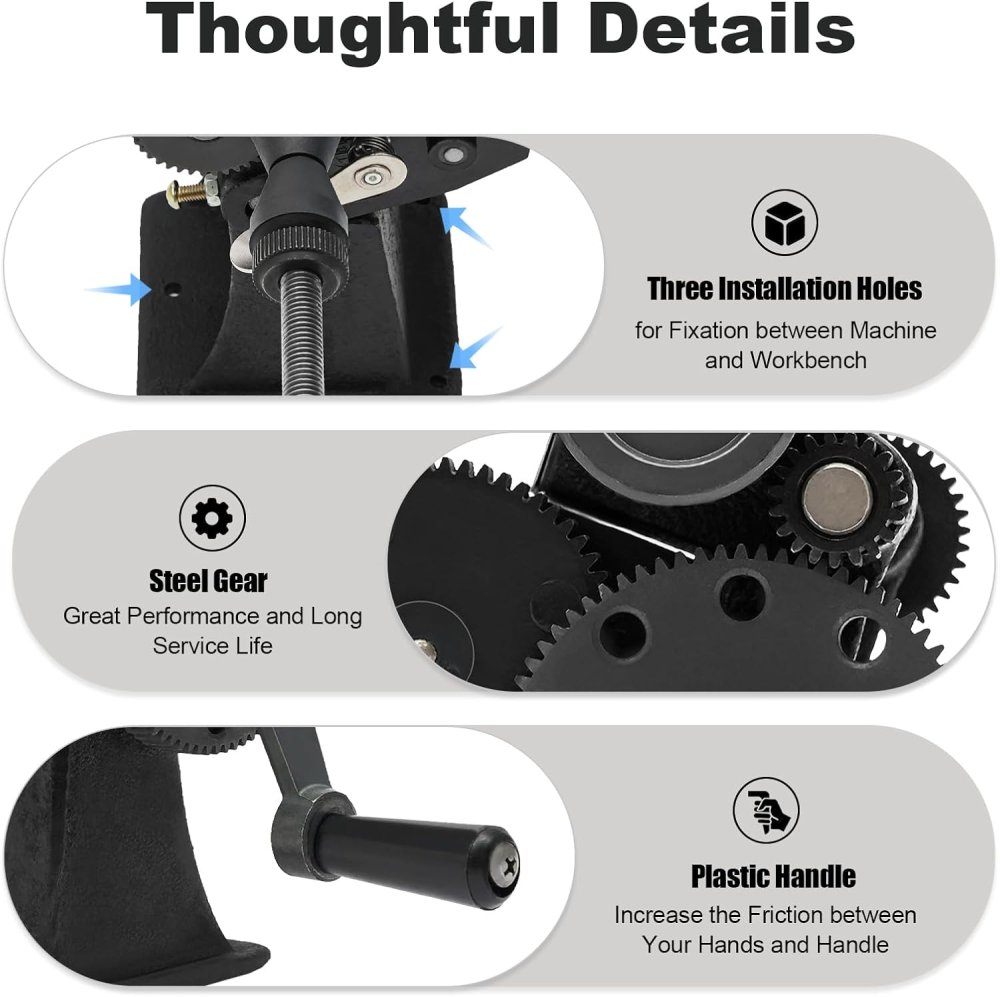 Manual Coil Winder Hand Crank Machine with Counter 0-99999