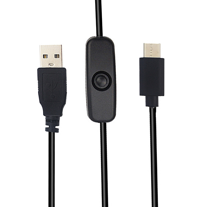 Nabíjecí kabel USB 2.0 Type-A samec > USB 2.0 Micro-B samec s vypínačem