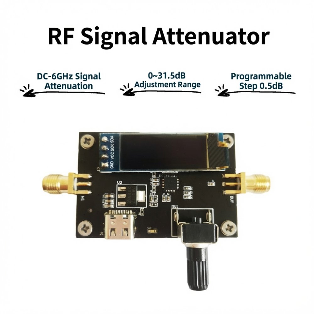 GS-AT6-M Digital RF Attenuator HMC624A 0-31.5dB 6GHz