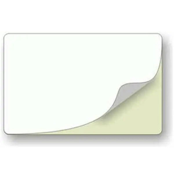 10MIL CR80 w/MYLA Adhesive Plastic Cards, White, 500 pc