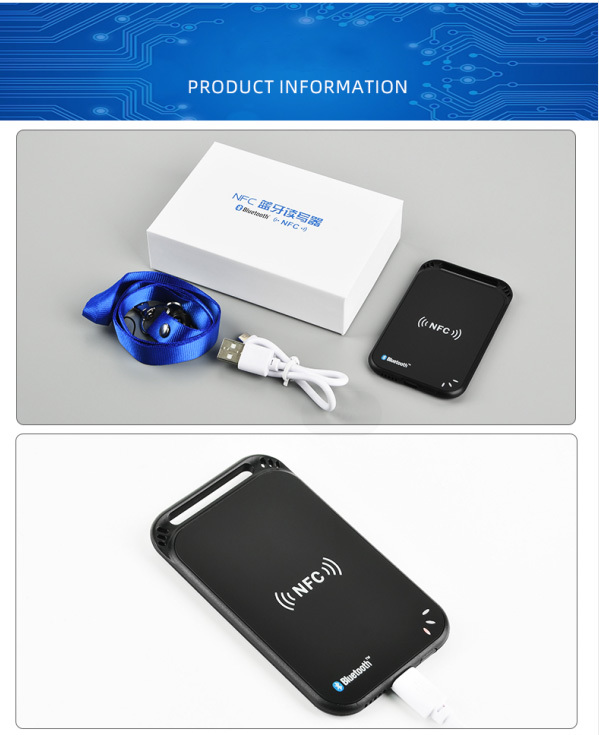 Wireless Bluetooth UID RFID and NFC Card Reader DK309KB 13.56MHz