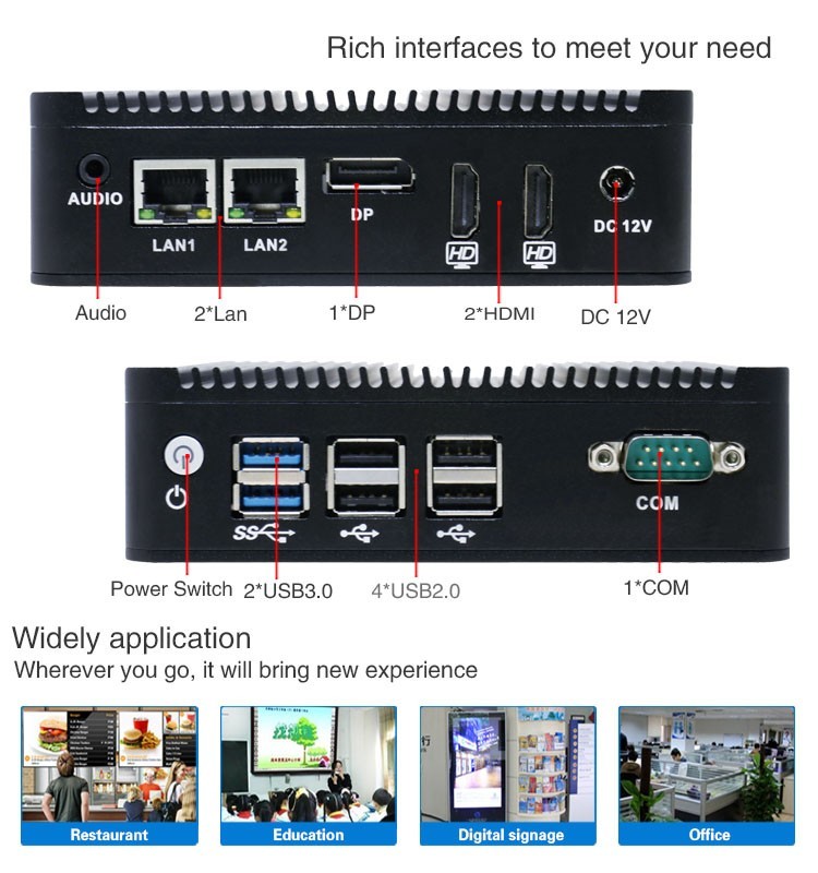 N5-N3710 Průmyslové Mini PC
