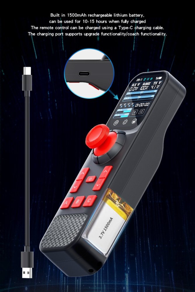 DS800 8CH 2.4GHz RC Transmitter with Touchscreen